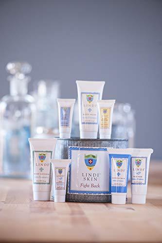 Lindi Skin LINDI SKIN Fight Back Pack - Starter Kit That Includes Body Lotion, Body Wash, Face Serum, Face Moisturizer, Soothing Balm, and Face Wash for Chemo Rash, Radiation Burn & Other Cancer Side-Effects