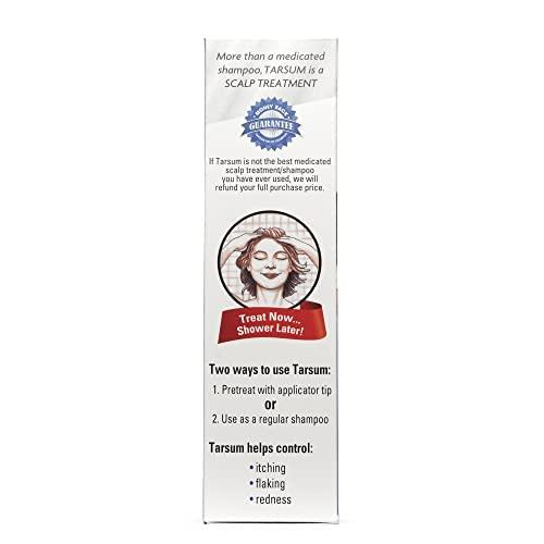 Tarsum Tarsum Extra Strength Psoriasis Shampoo - Coal Tar Shampoo and Conditioner for Scalp Psoriasis, Seborrheic Dermatitis, Severe Dandruff, & Eczema - Exfoliating Relief for Flaky, & Itchy Scalp (4 oz)
