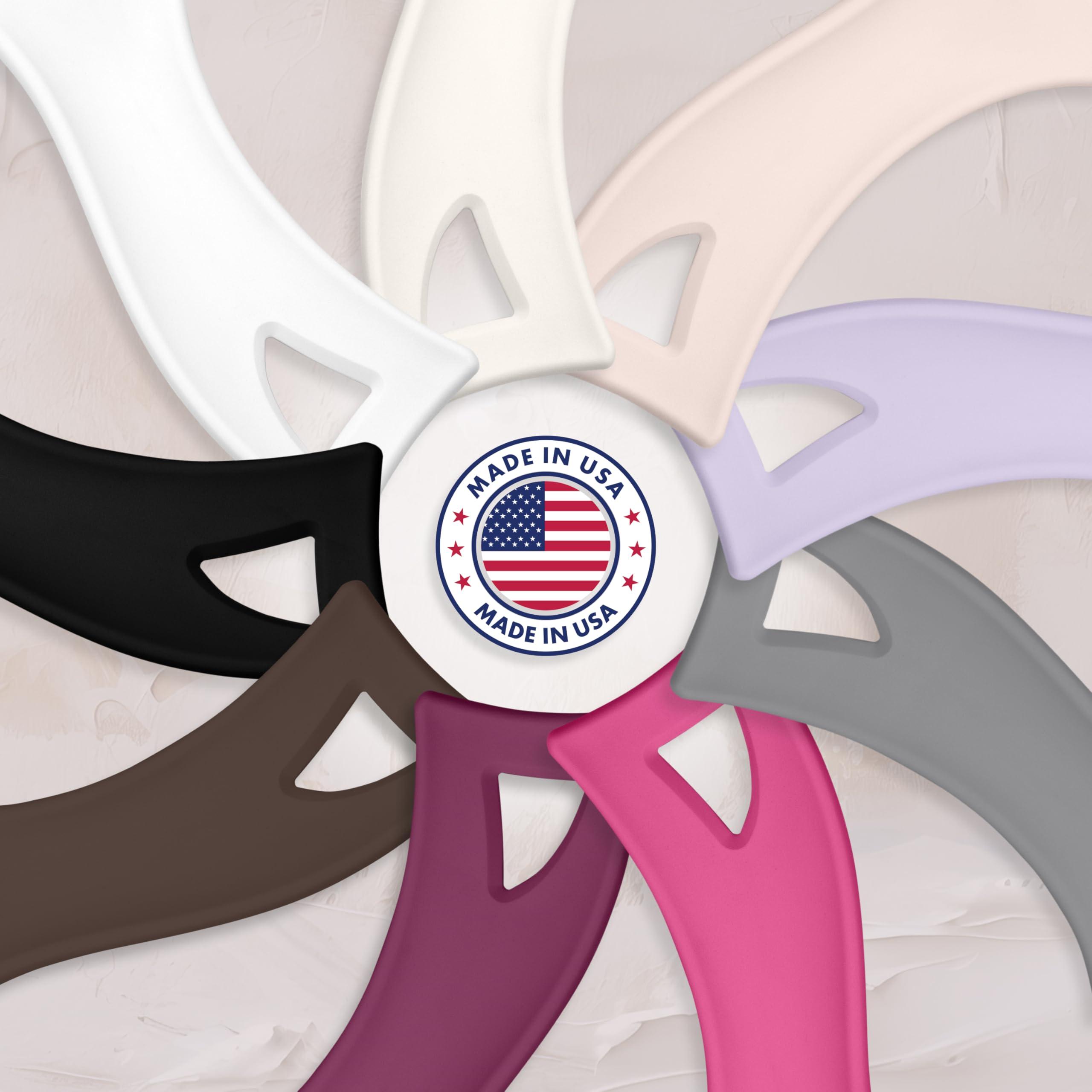 Zadro Zadro Salon Professional Extra Large Hand Mirror with Handle, 10\" W x 19\" L, Multi-Purpose Oval Handheld Mirror with New Distortion-Free Reflection (1, Bright Pink, Large (Pack of 1))