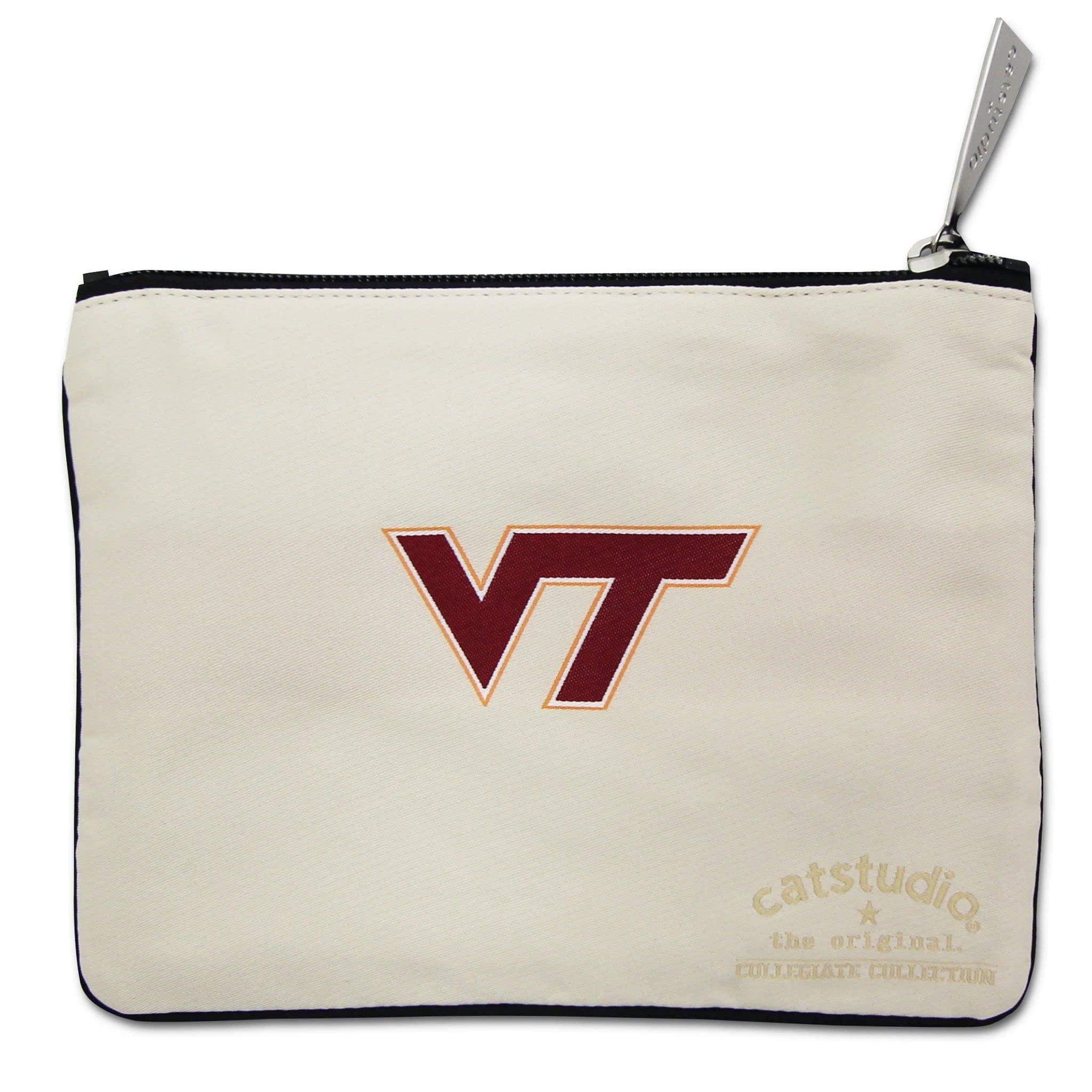 Catstudio catstudio Virginia Tech Collegiate Zipper Pouch Purse | Holds Your Phone, Coins, Makeup & Tech Tools