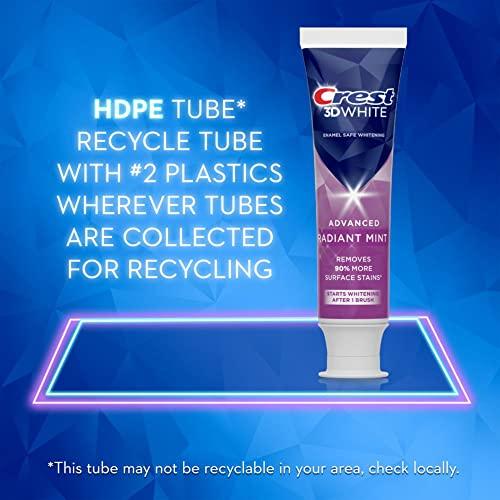 Crest Crest 3D White Toothpaste Radiant Mint, 3.8 Oz (Pack of 3)