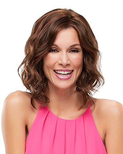 Jon Renau Julianne Lace Front & Monofilament Synthetic Wig by Jon Renau in 101F48T, Cap Size: Average, Length: Medium