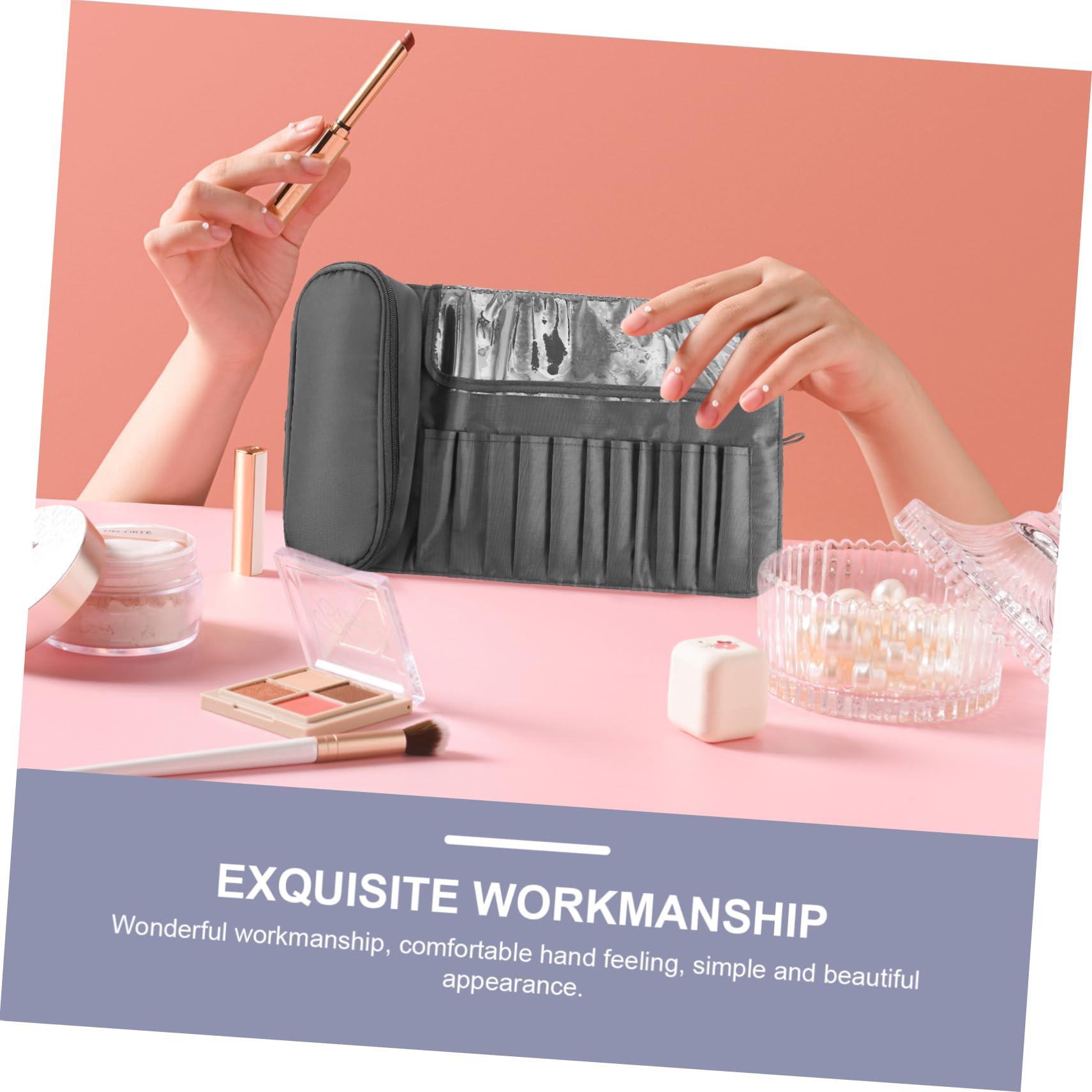 DOITOOL DOITOOL Travel-Sized Makeup Brush Container Rolling Makeup Brush Case Compact Secure Brush Holder for On-The-Go