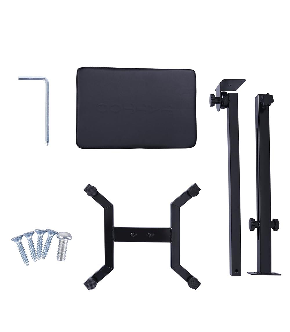 Tatmax International Tatmax Tattoo Heavy-Duty Armrest High Quaility Large Leather Pad Adjustable Height 2.3 ft to 3.45 ft