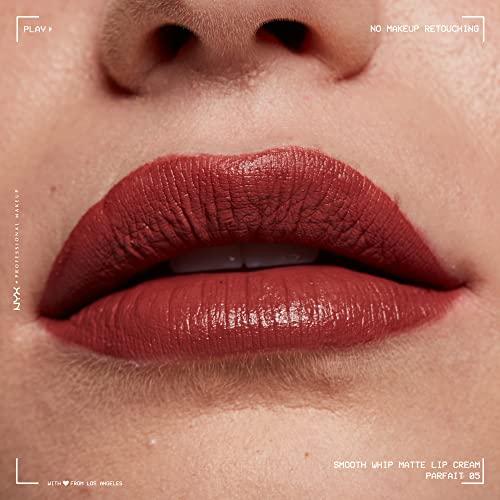NYX PROFESSIONAL MAKEUP NYX PROFESSIONAL MAKEUP Smooth Whip Matte Lip Cream, Long Lasting, Moisturizing, Vegan Liquid Lipstick - Parfait (Midtone Red Nude)