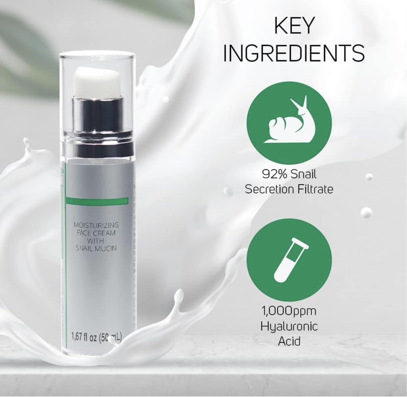 GPC GREEN PHARM COSMETIC 99.25% Korean Skin Care Snail Mucin Moisturizer Cream - Snail Mucin Essence Night cream-Face Serum | K Beauty Collagen Cream for Glass Skin