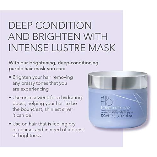 White Hot White Hot Ultimate Collection, hair care products to brighten, add gloss & shine to white and grey hair, purple shampoo, banishes yellowy tones