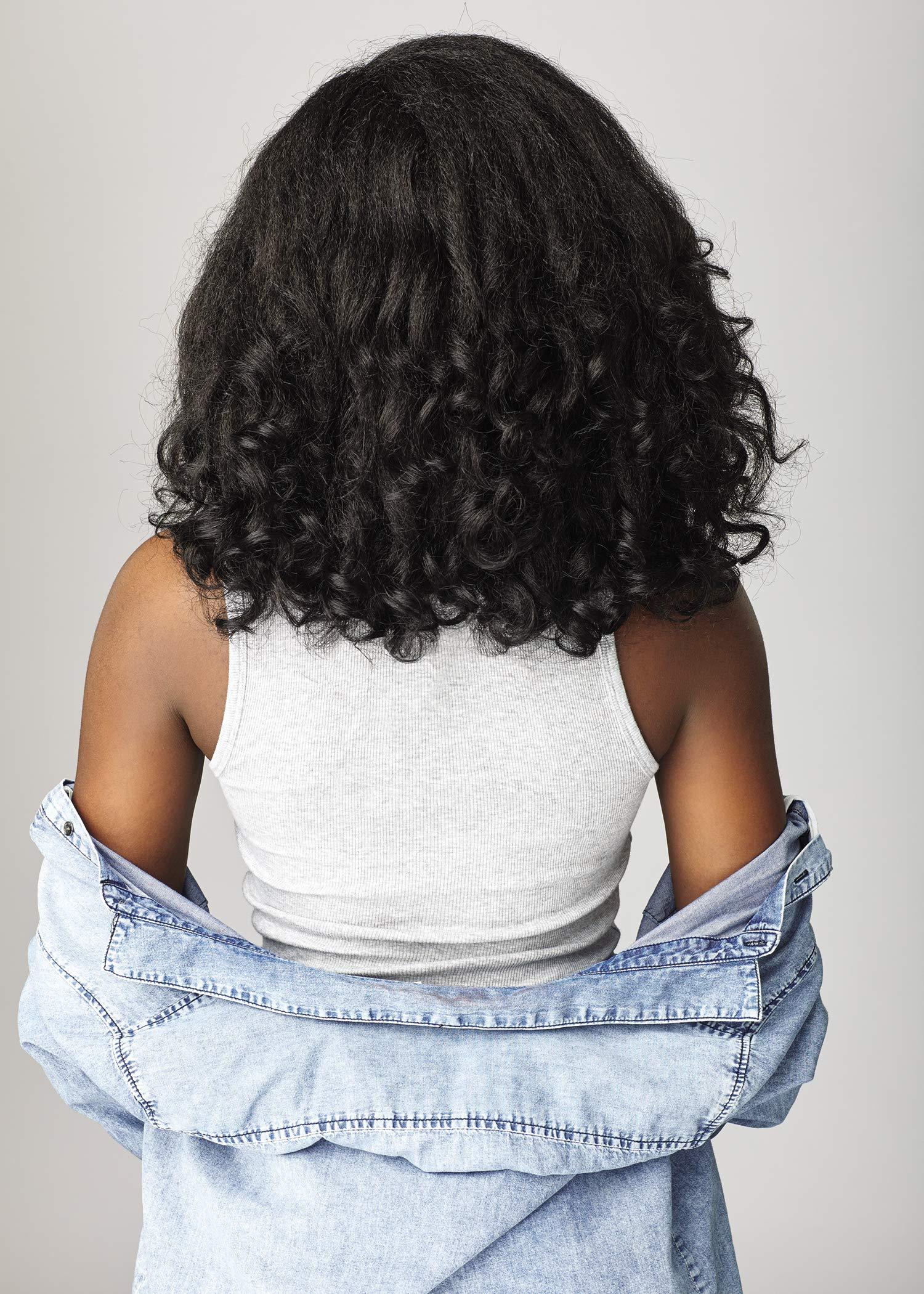 Sensationnel Sensationnel Curls kinksandco half wig - rain maker instant weave drawstring cap for natural 3c to 4c hair textures (1 JETBLACK)