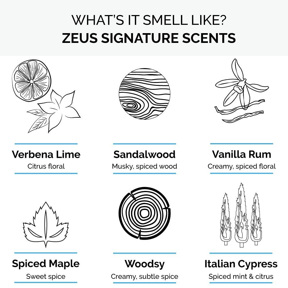 ZEUS ZEUS Natural Beard Oil, Premium Conditioning Beard Oil to Soften Beard & Mustache – MADE IN USA (Sandalwood) 1 oz.