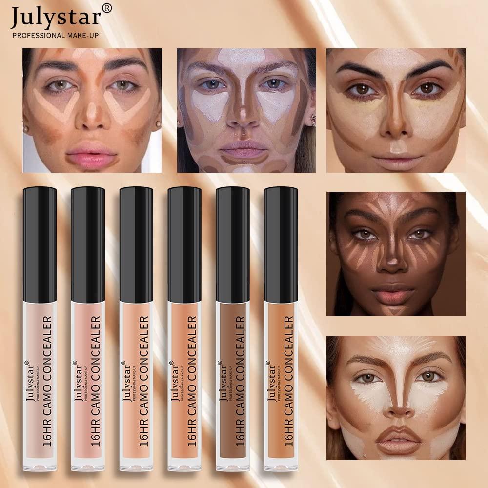 Julystar Waterproof Sweatproof Long Lasting Concealer Concealer Acne Seal Concealer Cover Dark Circles (1)