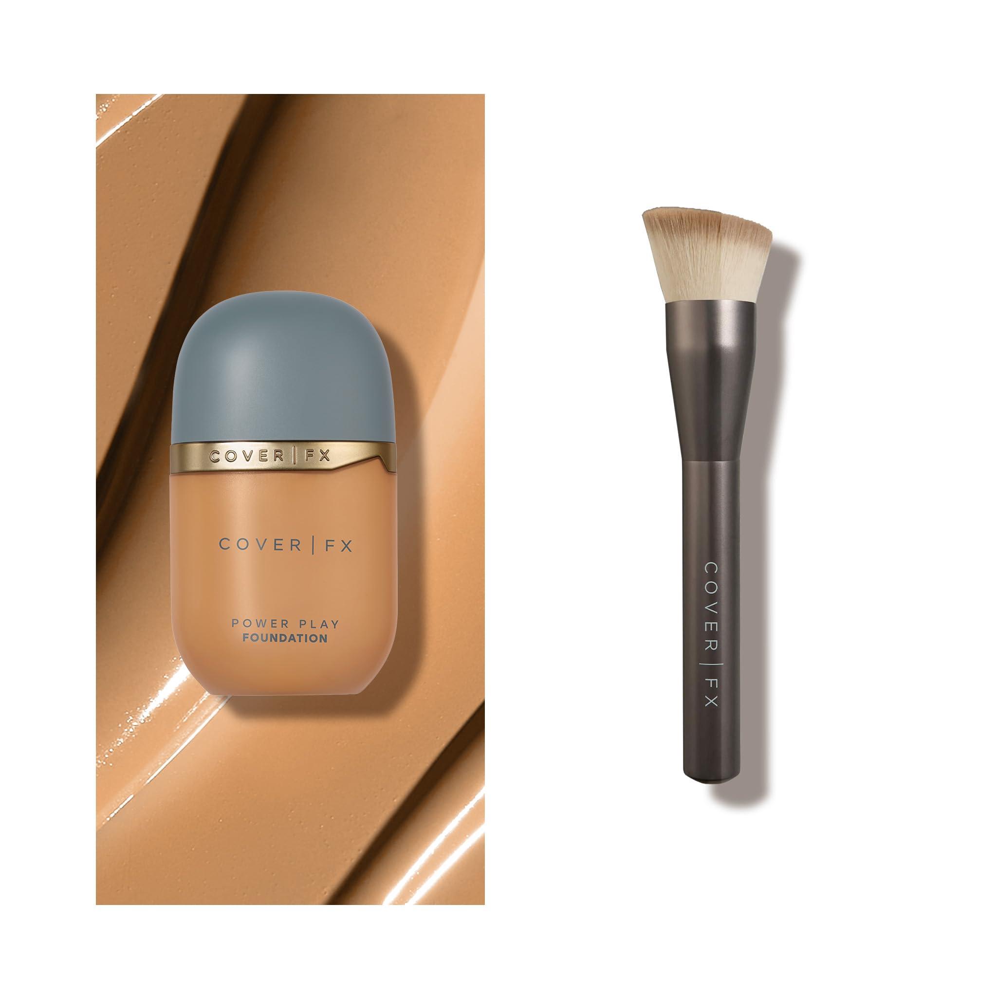 Cover FX COVER FX Power Play Buildable Medium to Full Coverage Foundation, M5 + Custom Application Brush