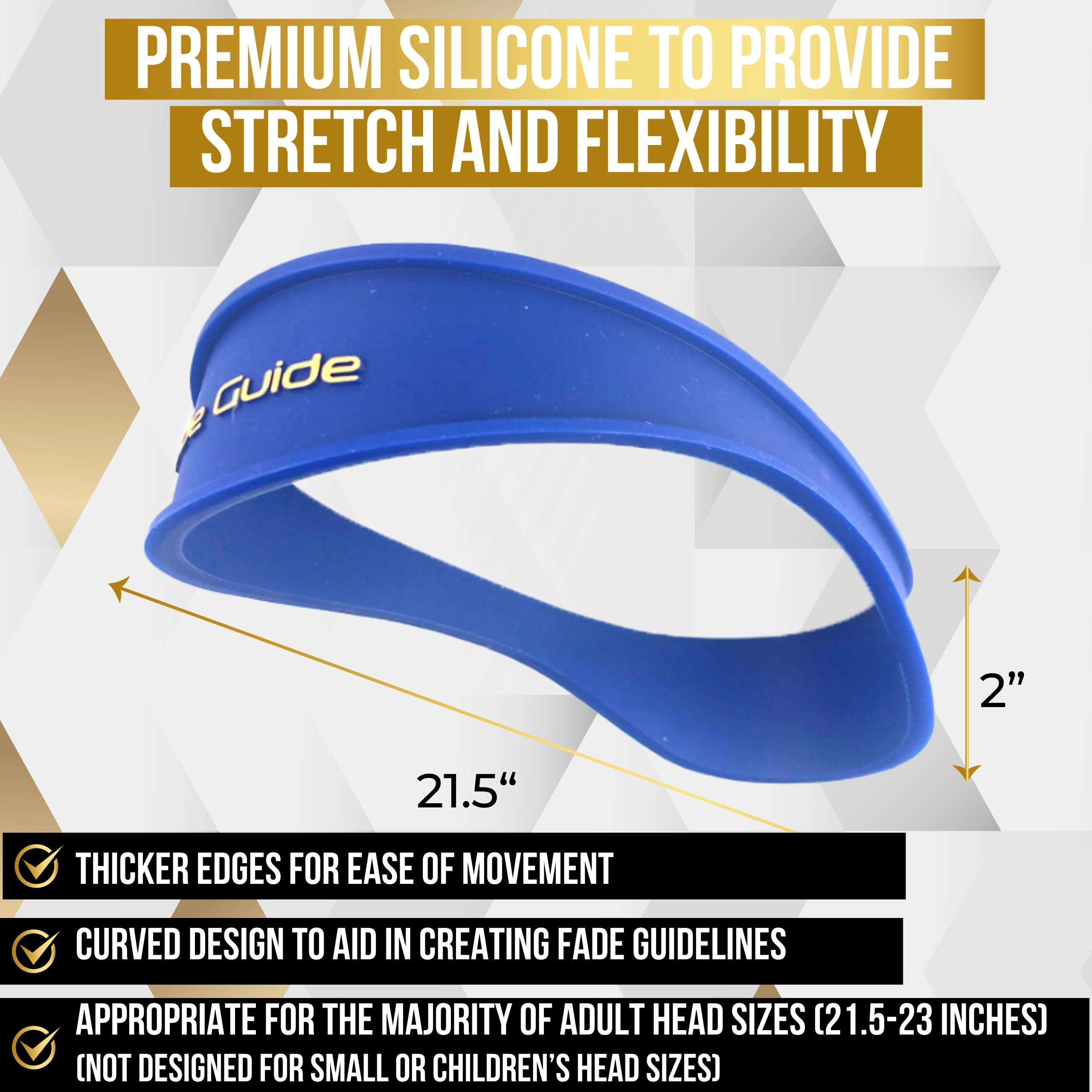 Fade Guide Fade Guide and Neckline Shaving Template | Curved Silicone Band | Great for Creating Skin Fade Guidelines for DIY Haircuts | Fade Haircut Guide for Hair Clippers