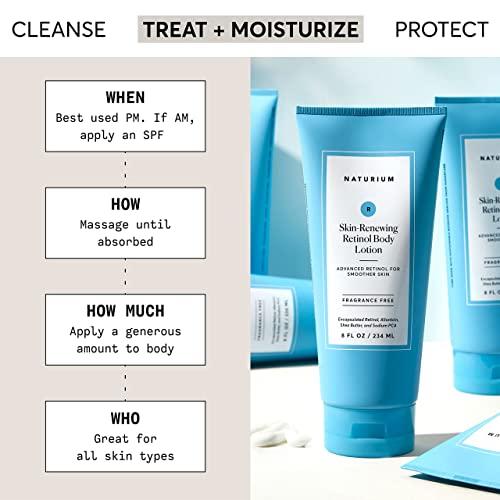 Naturium Naturium Skin-Renewing Retinol Body Lotion, Advanced Firming Anti-Aging Skin Care, with Encapsulated Retinol & Shea Butter, 8 oz