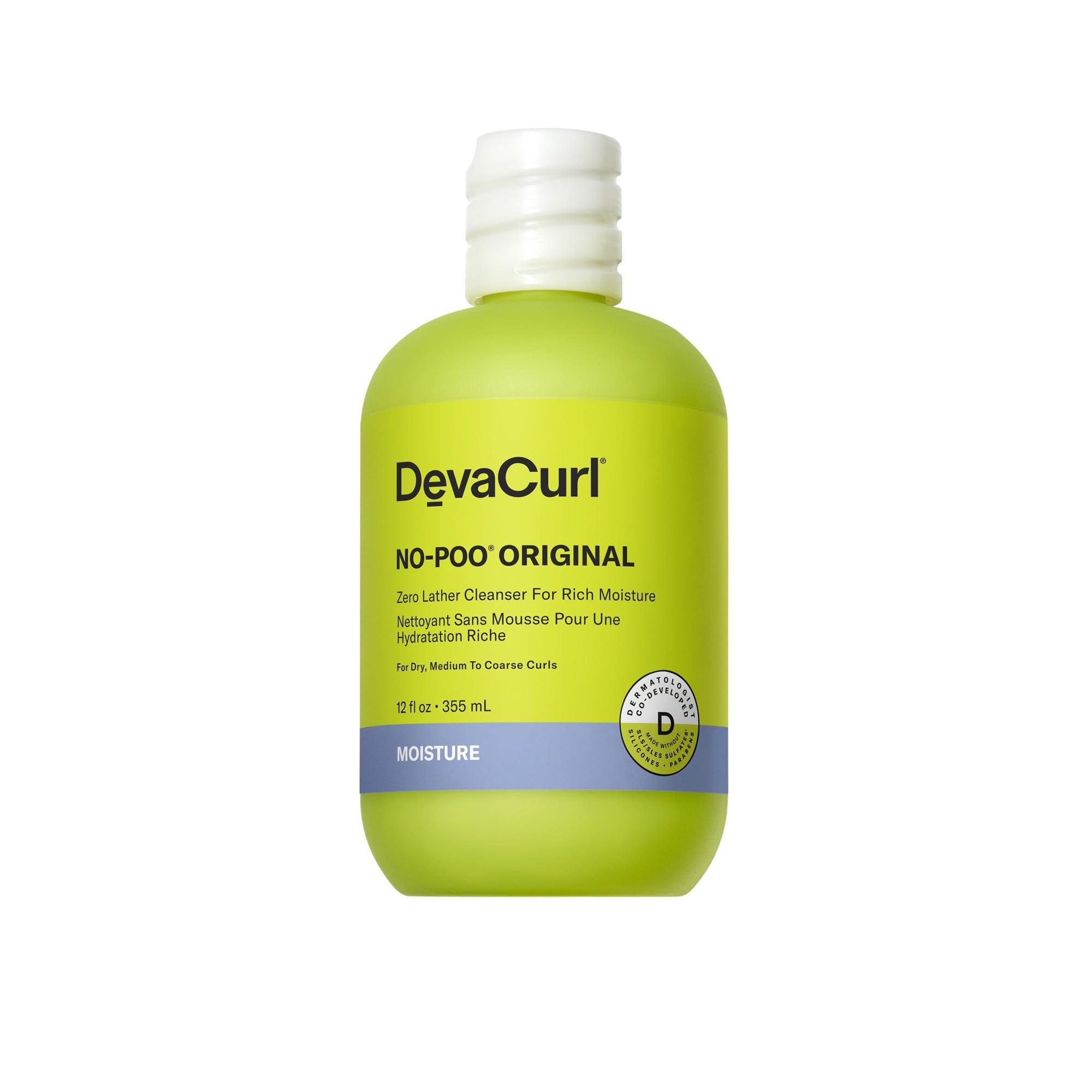 DevaCurl DevaCurl No-Poo® Original Zero Lather Cleanser For Rich Moisture, Fresh Rose, 12 fl. oz.
