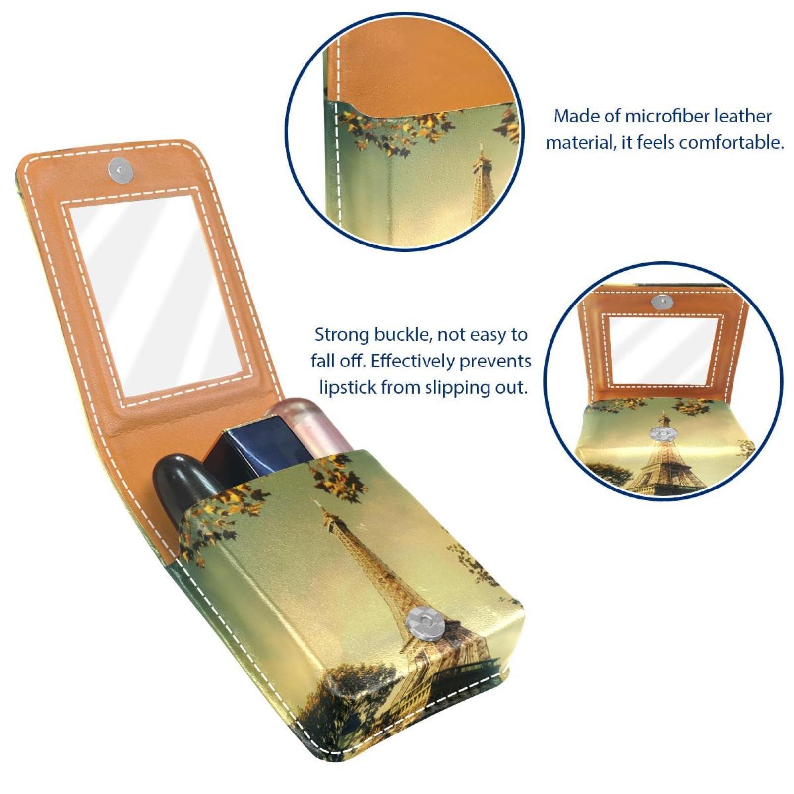 YTYVAGT YTYVAGT Lipstick Case,Portable Makeup Bag Cosmetic Pouch,Lipstick Holder Makeup Organizer,Eiffel Tower in Paris