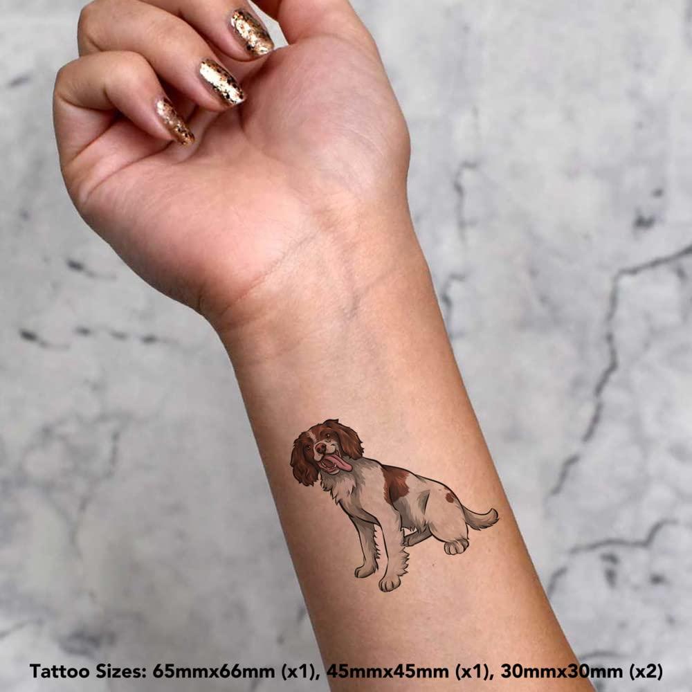 Azeeda Azeeda 4 x \'Springer Spaniel\' Temporary Tattoos (TO00045487)