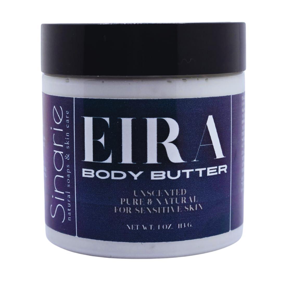Sinarie Sinarie Emulsified Body Butter - Luxurious Moisturizing Lotion with Shorea, Squalane, Coconut Oil & Kokum Butter, 4 oz (4 oz., Eira - Unscented)