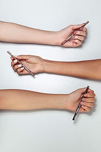 Eternal Eternal Automatic Water Resistant Eyebrow Liner with Shaping Comb – Long Lasting, Professional and High Precision Brow Definer with No Sharpening, Retractable Twist Up Mechanism (Light Brown)