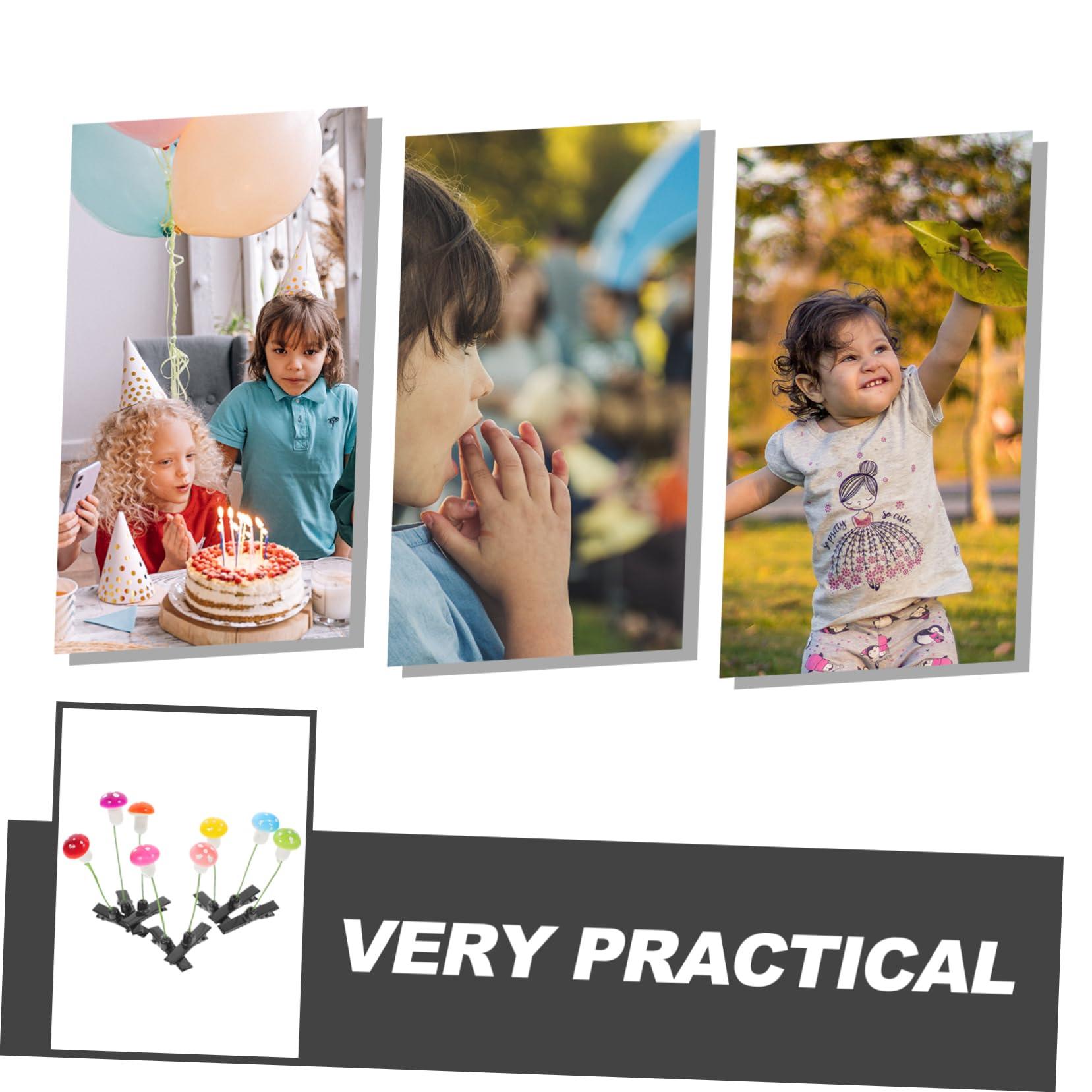 Mikinona Mikinona Mushroom Hair Clips Set of 30 Small Hair Clips for Girls Women Boys and Girls School Accessories Trendy Mushroom Clip Design