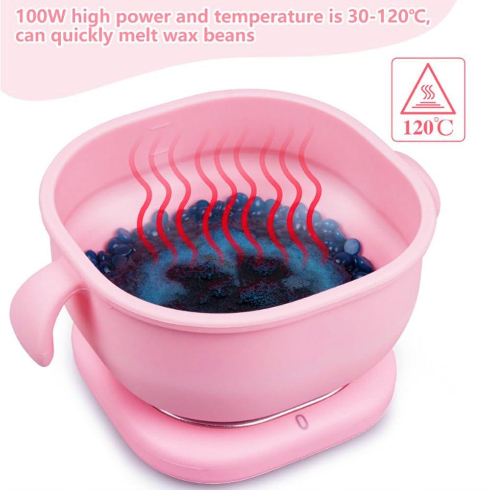 HURRISE HURRISE Electric Hot Wax Warmer Machine for Hair Removal, 400ml Removal Wax Heater, 100W Silicone Pot Liner, High Power Performance, Large Capacity, Versatile Usage, Easy to Clean