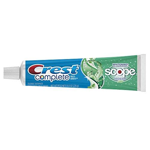 Crest Crest Complete Whitening Plus Scope Minty Fresh Toothpaste, 8-Ounce (Pack of 4)