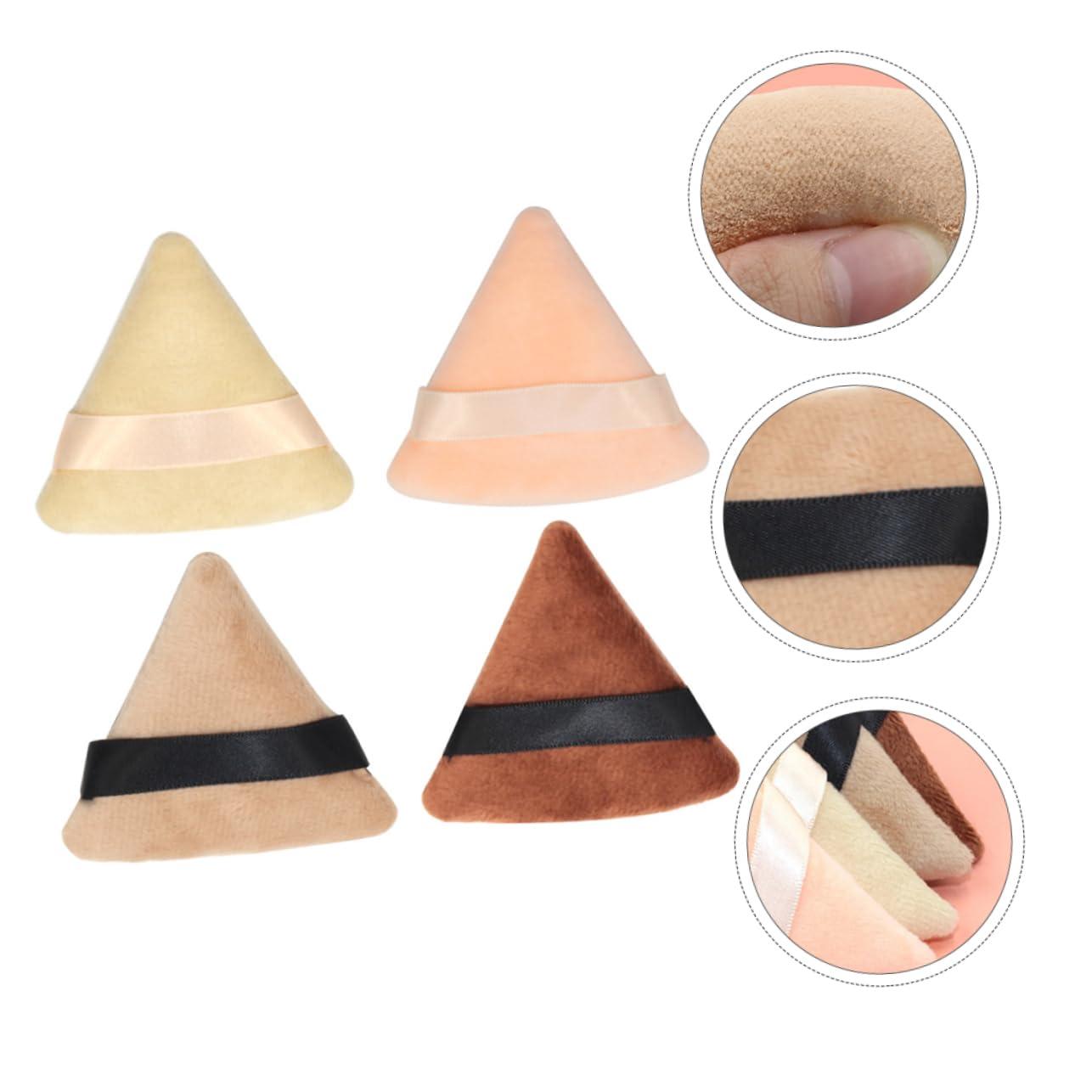 Ipetboom Ipetboom 8 Pcs Triangle Puff for Body Powder Baking Pads for Makeup Tart Make up Makeup Sponge Round Flat Powder Puff Triangle Make up Sponge Pure Cotton
