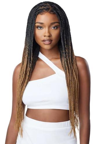 Outre Outre 13x4 Lace Frontal Wig Pre Braided Knotless Box Braids KNOTLESS TRIANGLE PART BRAIDS (DR1B/2T3027)