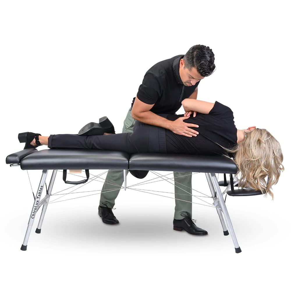 ChiroLux ChiroLux Classic Chiropractic Table | Professional-Grade Stability Table | Perfect for Sport Chiropractor | Lightweight and Simple Setup | MagLock Technology |Trusted by Olympics