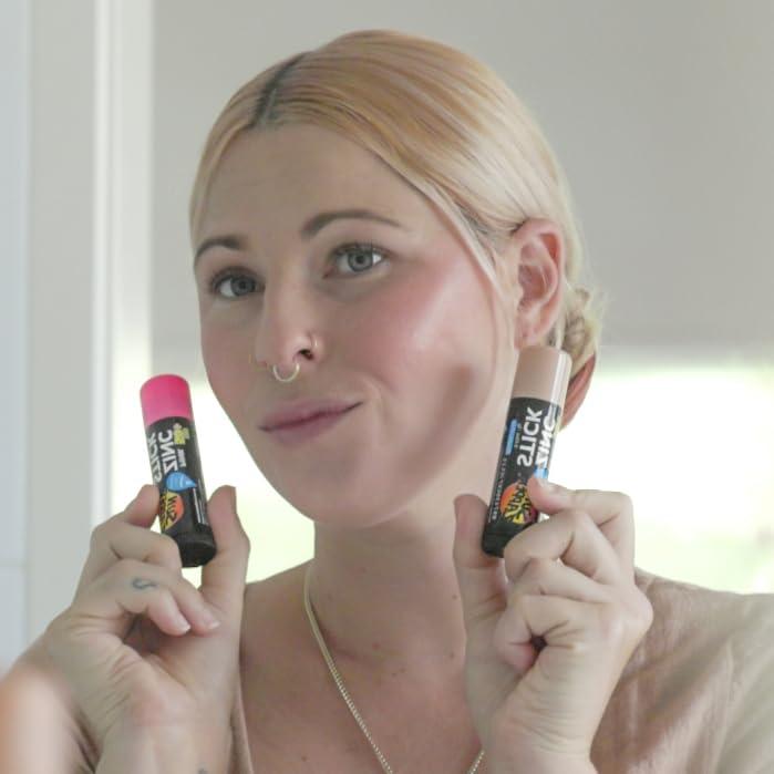 Sun Zapper Sun Zapper Beauty Pack  SPF 50+ Zinc Oxide Sunscreen Sticks  3-Pack (Light Skin Tone, Dark Skin Tone, Pink)  Broad Spectrum, Water Resistant  Made in Australia