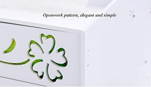 B O B O DIY PVC Wood Plastic Board Makeup Storage Display Box Jewelry Cosmetics Storage Organizer(White B)