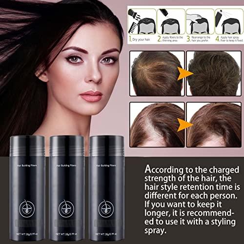 BIERDAN BIERDAN Fluff Up Secret Hair Fibers Powder,Hair Powder for Thinning Hair for Women,Hair Filler Powder for Men and Women,for Instantly Cover Sparse Hair,Hair Fiber Powder Waterproof