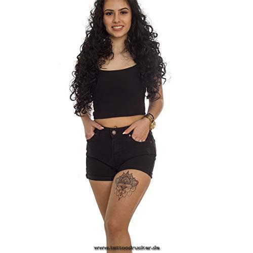 Tattoodrucker 5 x Mandala Lotus Flower Tattoo - Indian Mandala temporary Tattoo (5)