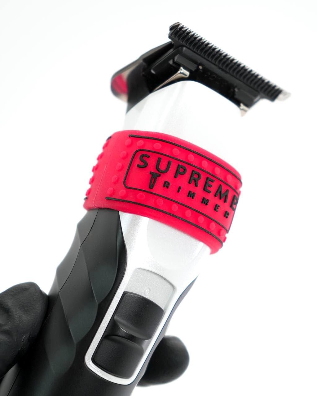 Supreme Trimmer Supreme Trimmer Clipper Grip Professional Barber Grippers (5 Piece) Non Slip Clipper Bands SGR55 Barber Sleeve for Hair Clipper - Red Hair Trimmer Grip