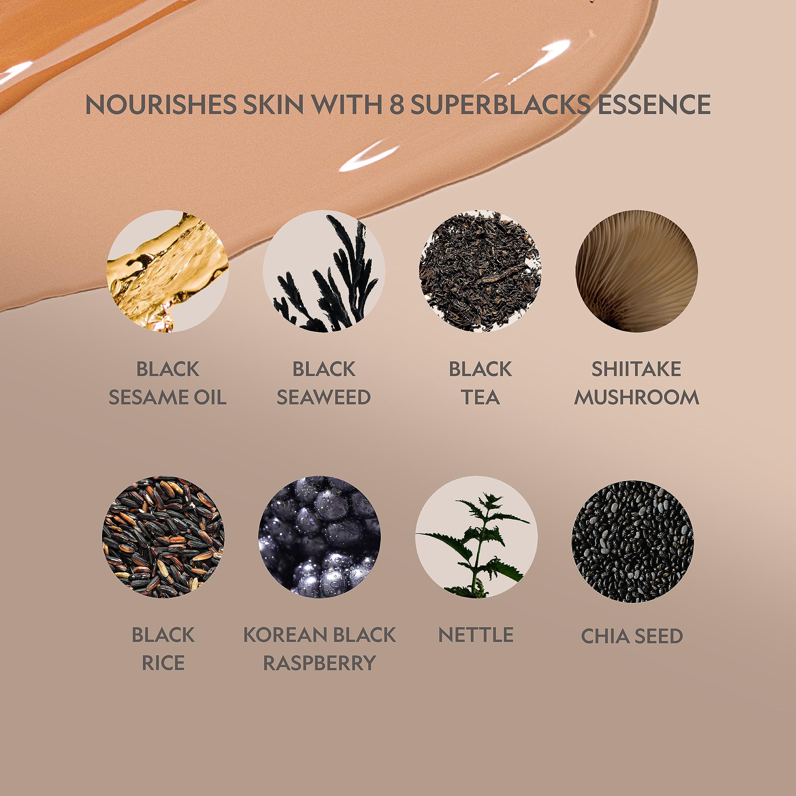 YENSA YENSA Serum Foundation Makeup - Super Silk Full Coverage Foundation Enriched with Peptides, Vitamin C & Ferulic Acid to Help Reduce Fine Lines, Wrinkles & Dark Circles - Medium 3 (1 oz)