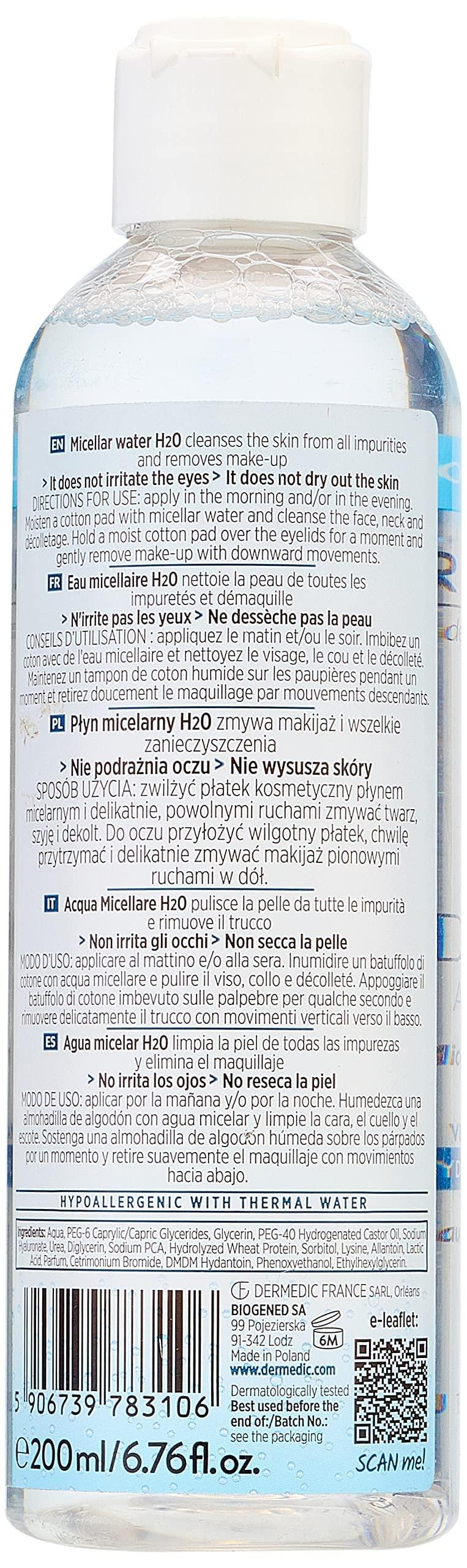 dermena HYDRAIN3 HIALURO Micellar water H2O 200ml