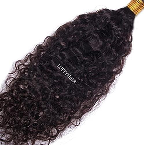 RJ HAIR Water Wave Tape in Hair Extensions 40 Pieces Full Head Brazilian Human Hair invisible Seamless Skin Weft (18inch 40Pieces, 1(Jet Black))