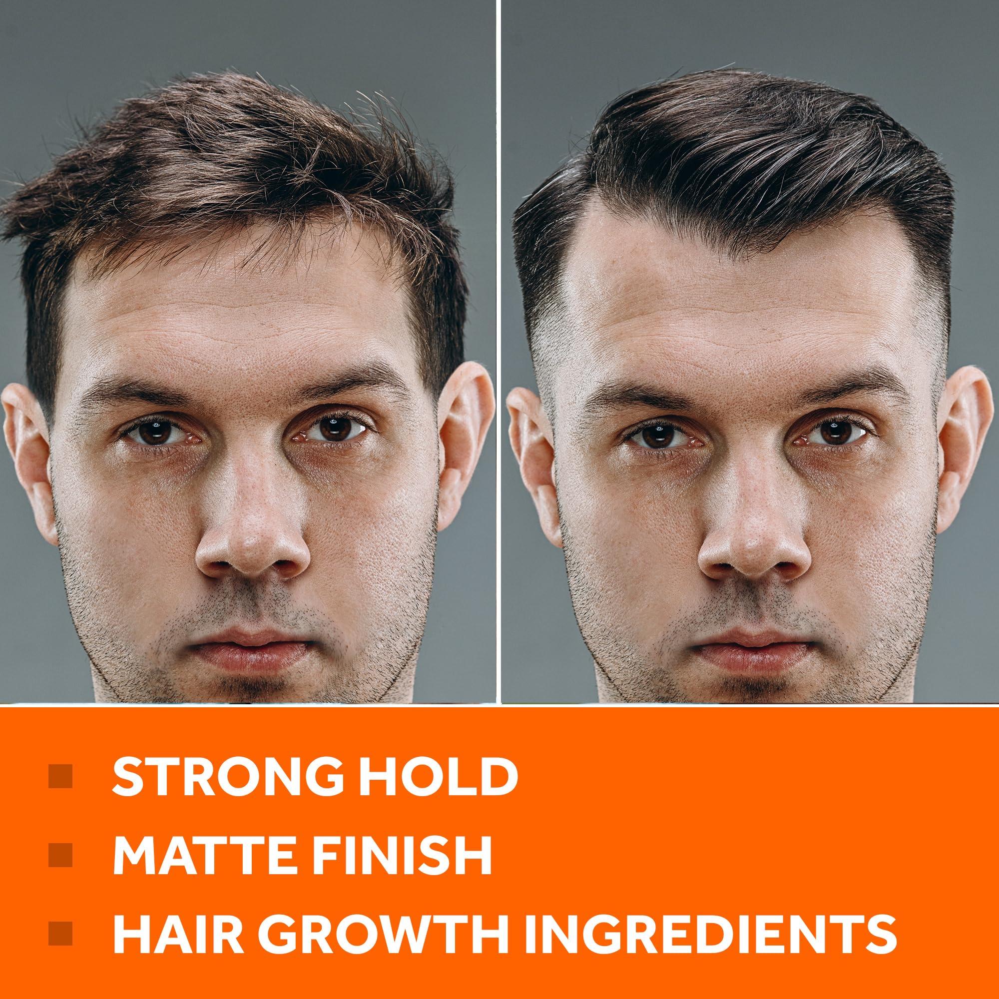 FOLLICLE BOOSTER Thickening Pomade with Hair Growth Benefits - Strong Hold, Water-Based, Matte Finish for Men\'s Styling and Hair Loss Prevention