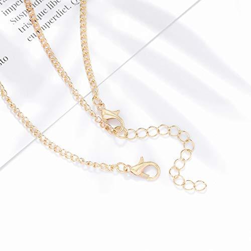 Gangel Gangel Gold Tassel Head Chain with Rhinestone Layered Decliate Hair Piece Bridal Wedding Fashion Hair Pedant Jewelry Gypsy Head Piece Decorative Boho Hair Accessories for Women and Girls