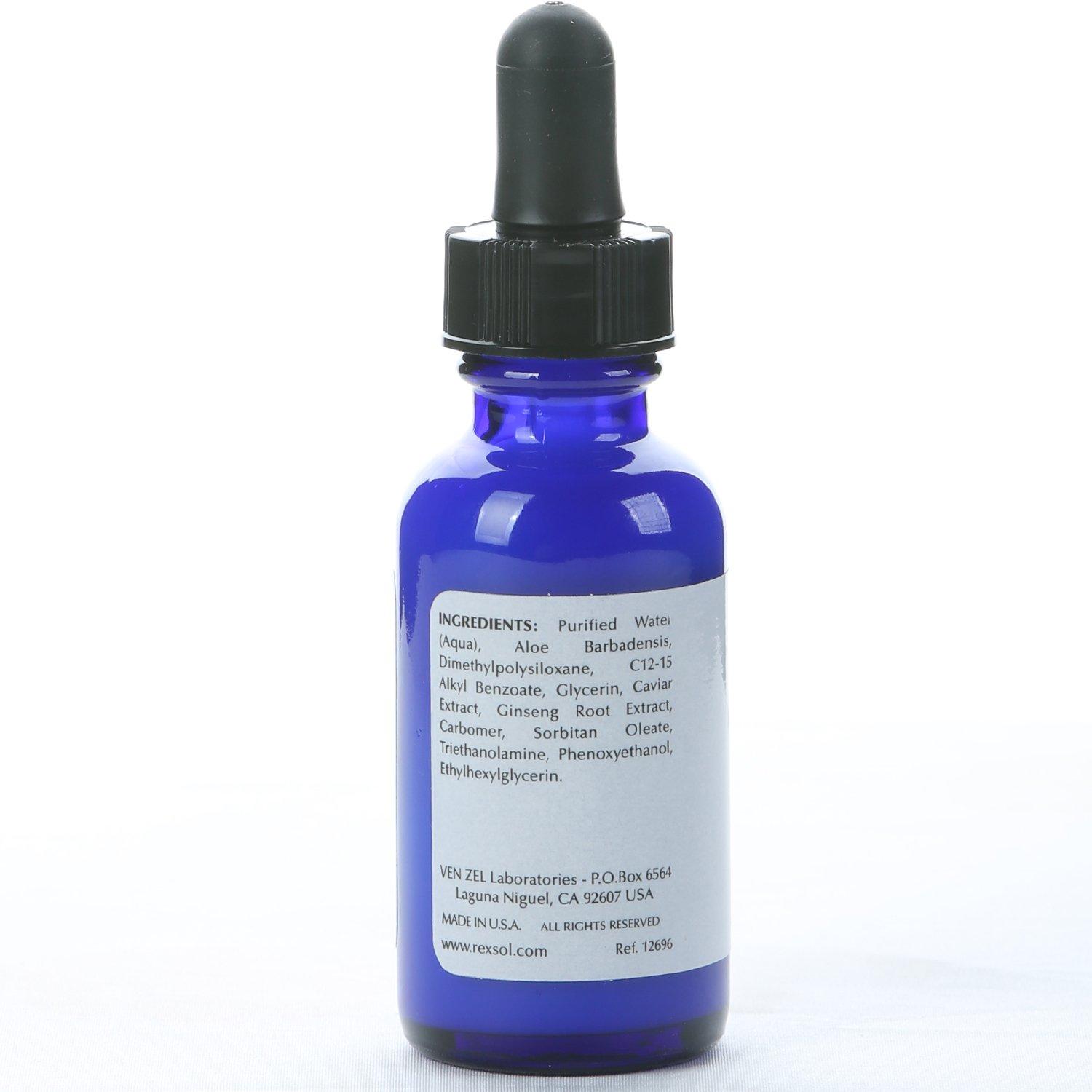 REXSOL REXSOL Caviar Firming Serum | With Aloe Vera, Caviar Extract & Ginseng Root Extract | Helps renew youthful radiance and smooths out fine lines and wrinkle | For all skin types. (30 ml / 1 fl oz)