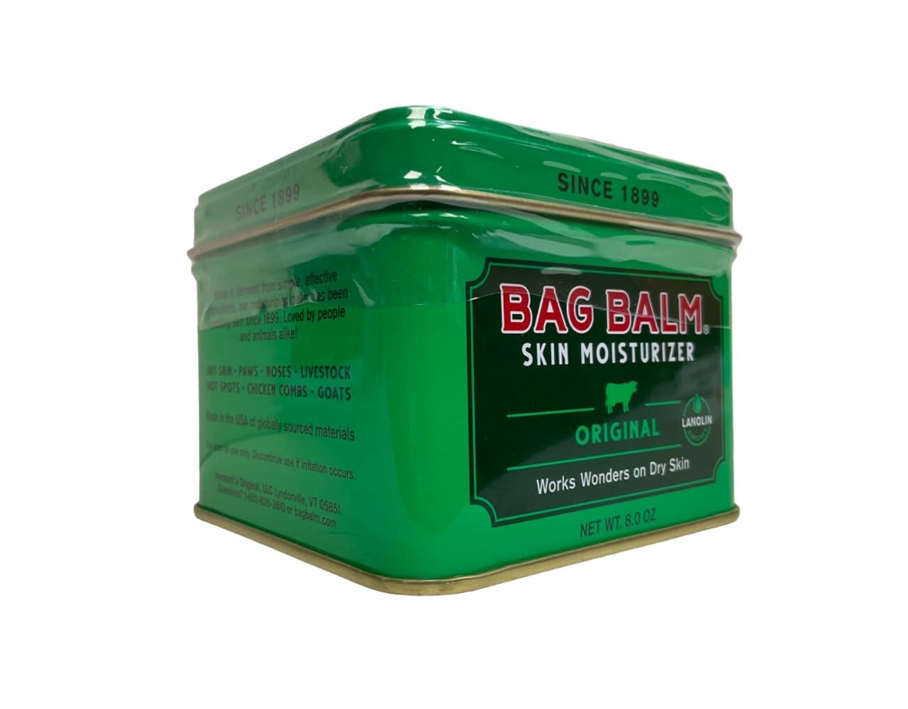 Bag Balm Bag Balm Vermont\'s Original for Dry Chapped Skin Conditions 8 Ounce Tin