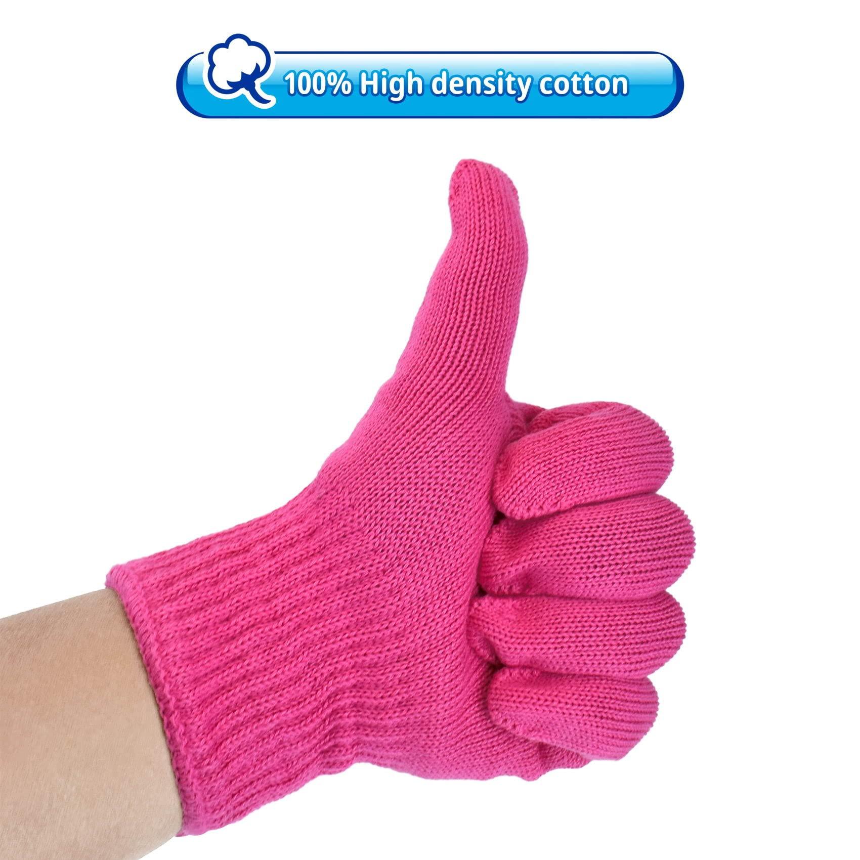 FOHOLA FOHOLA 1 Pc Professional Heat Resistant Gloves for Hair Styling, Heat Proof Gloves, Heat Protection Gloves for Curling Wand (Pink) (1, M)