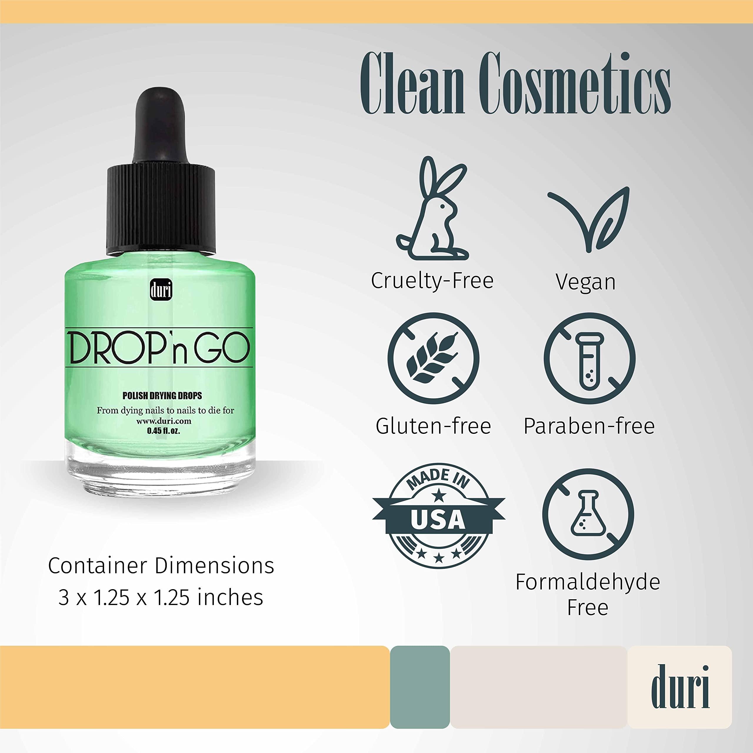 duri Duri Cosmetics, Drop\'n Go Quick Dry Nail Drops (Drop\'n Go (Pack of 3)