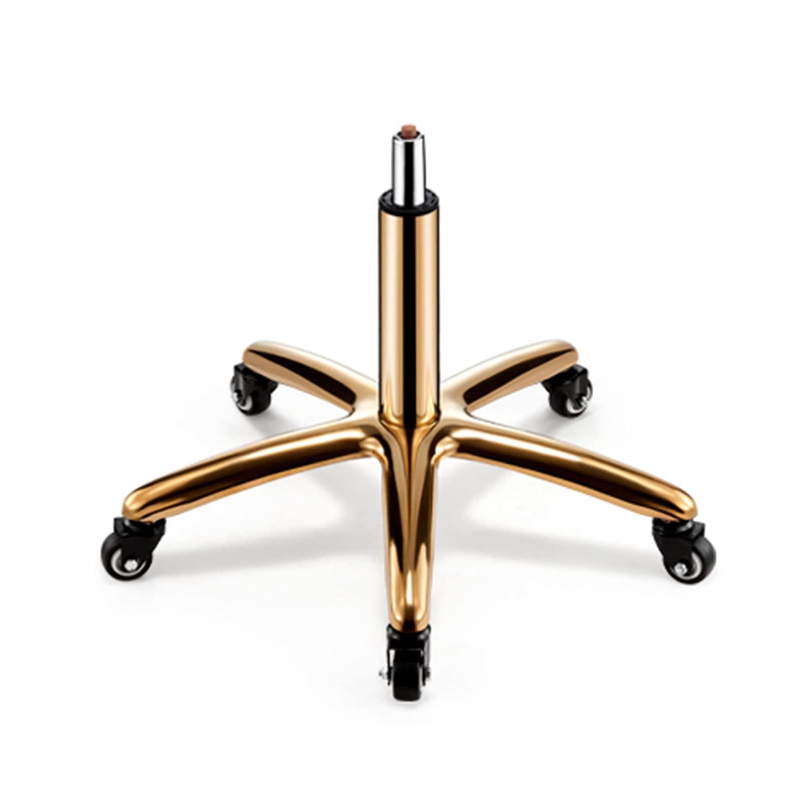 JHSLXD JHSLXD Round Stool Creative Dressing Stool Golden Barber Stool Beauty Stool Metal Rotating Stool Can Rise and Fall Dining Stool Nail Stool 44-59CM,Brown a