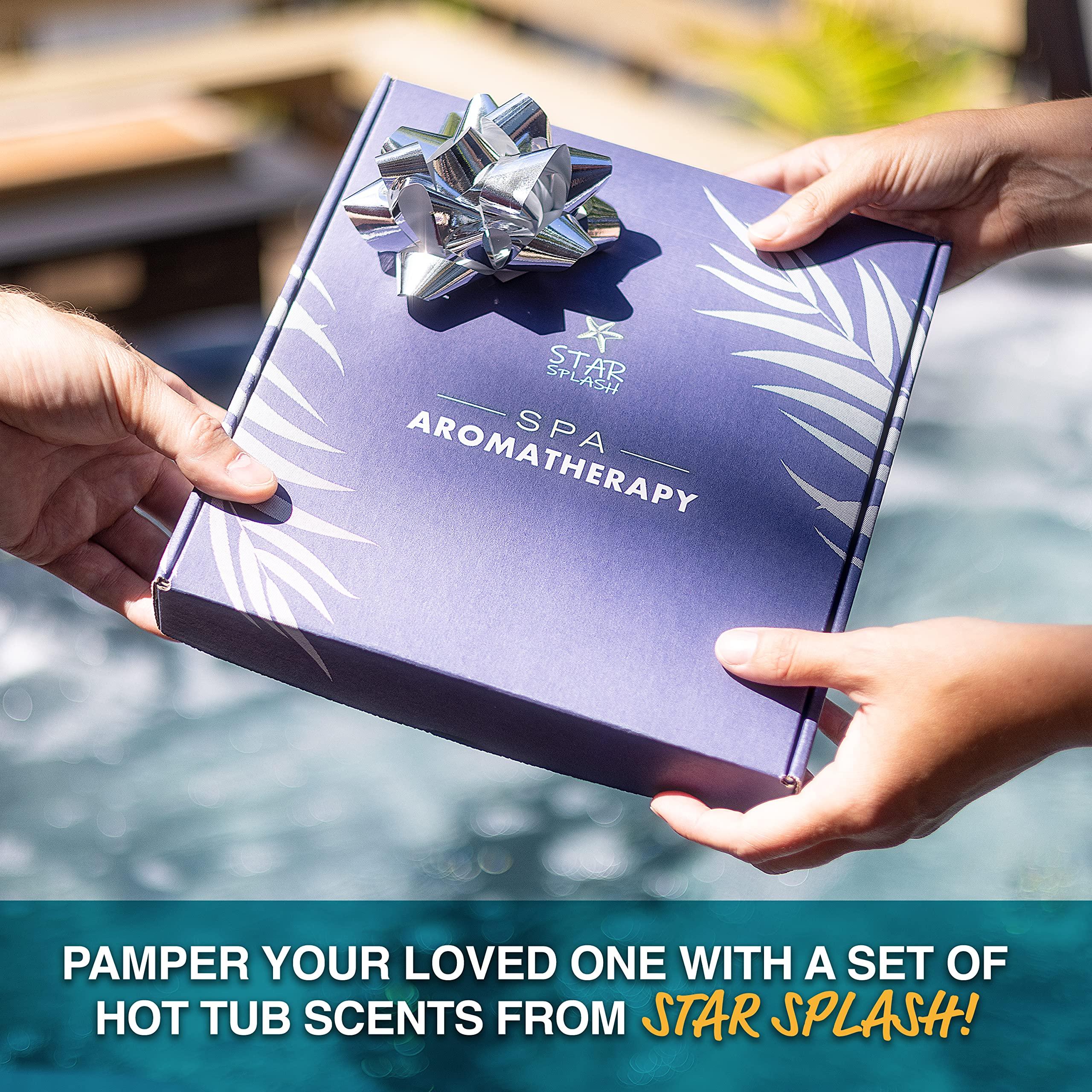 STAR SPLASH Star Splash Hot Tub Aromatherapy 24 Pack  Now 2X Stronger - Set of Relaxing Spa Scents Including Lavender, Eucalyptus, Vanilla, Coconut, and More  Paraben-Free, Hot Tub Accessories for Adults