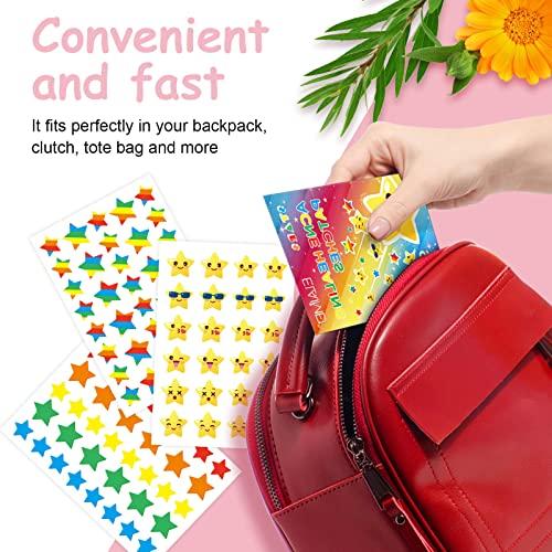 Yecuce Yecuce Pimple Patches(96pcs), Star Shaped Hydrocolloid Acne Cover Patches for Face Body, Rainbow Emojis Zit Patches and Pimple Stickers for Acne Healing