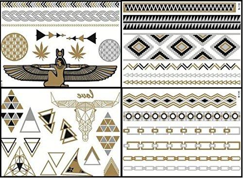 Bohemian Jewelry London Bohemian Jewelry Tattoos Rihanna - A Luxury Collection of 4 Premuim Jewelry Inspired Temporary Tattoos Sheets