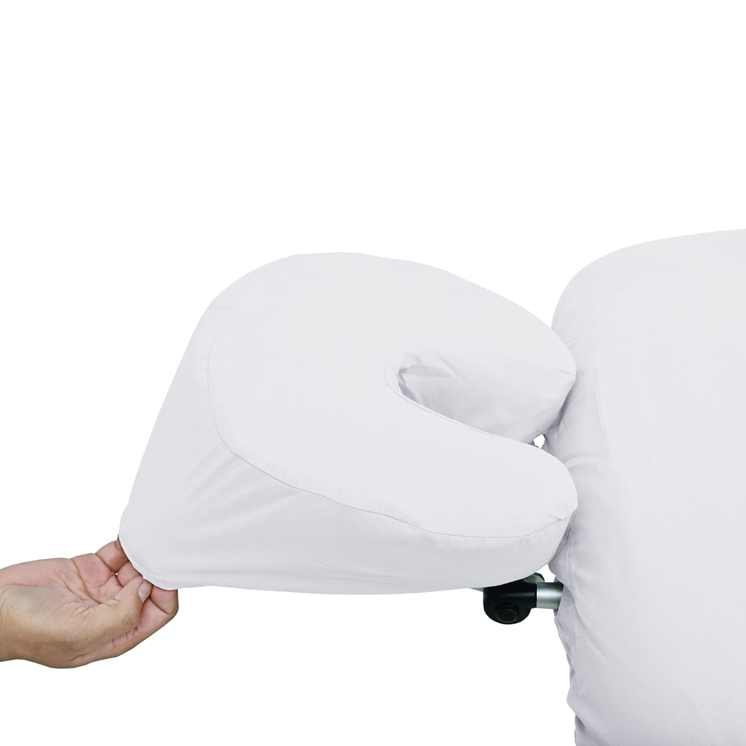 BODYWORKS LINEN BODYWORKS LINEN Wholesale Bulk 10 Full Sets Premium Premium Microfiber Massage Table Sheets Set 3 Pieces Full Set Massage Table Cover Flat Fitted Sheets face Cradle Cover (White)