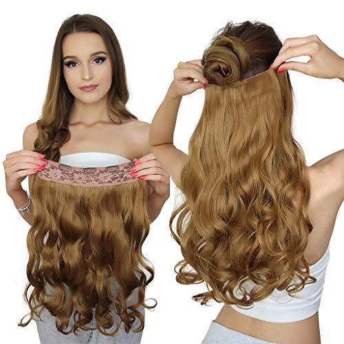 RemeeHi RemeeHi 100% Remy Hair One Piece 5 Clips in Human Hair Extension Beauty Hair Extension 80g 25cm 22 Inch Per Pack 12# Light Brown