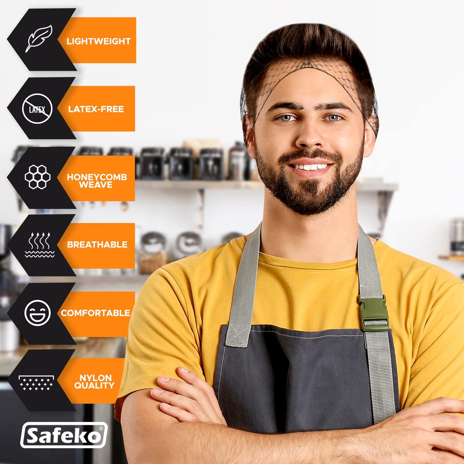 SAFEKO SAFEKO Dispense-O-Net Hairnet Dispenser & Wall Mount | Black Hairnets + Wall Mount | Lightweight Nylon Hairnets | Latex-Free