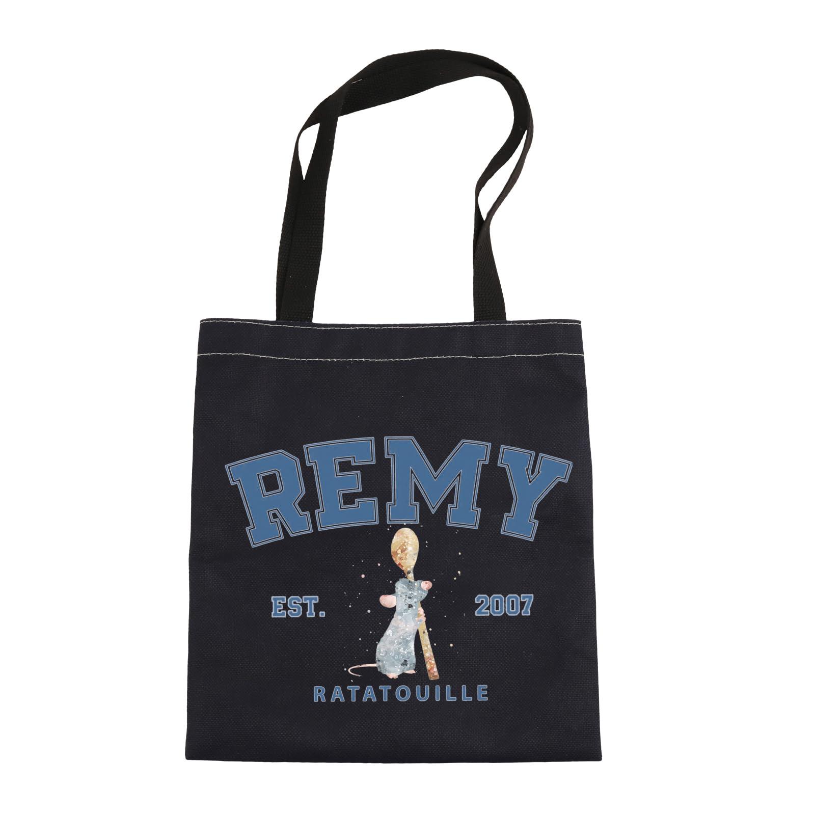 FOTAP Remy Quote Cosmetic Bag Rat Fans Gift Remy Est. 2007 Zipper Pouch Makeup Bag Mouse Chef Make Up Bag (REMY BLK TOTE)
